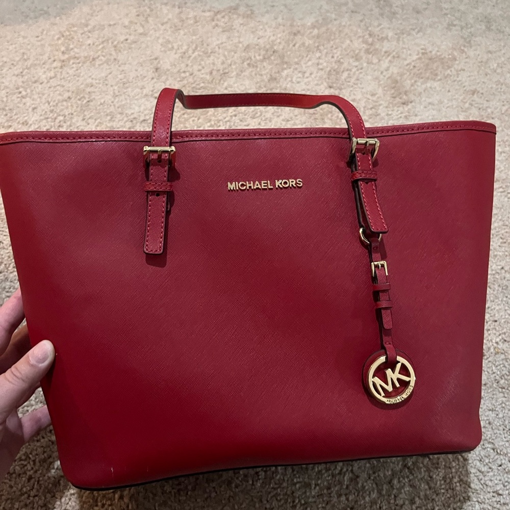 Michael Kors red handbag NWT
